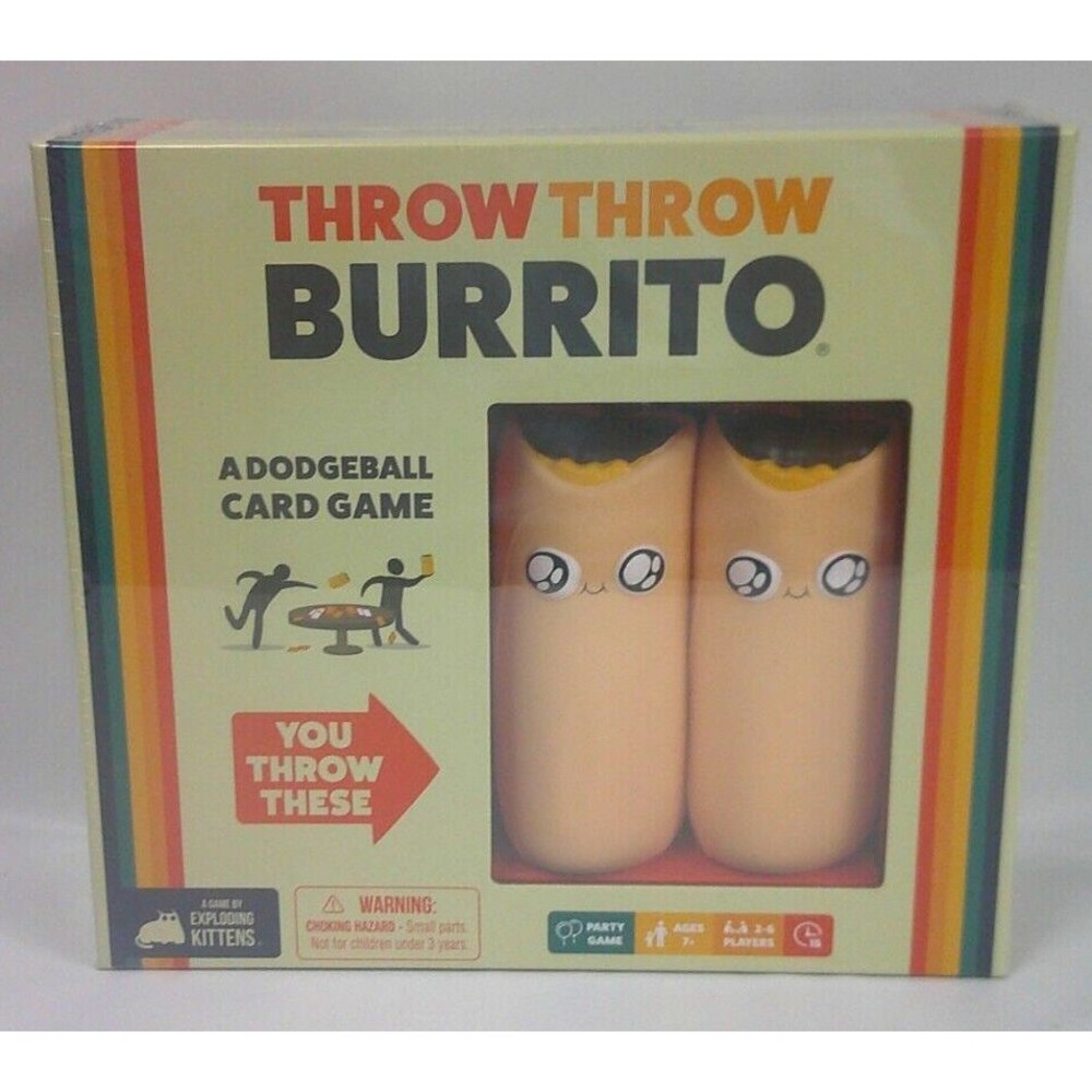 Throw Throw Burrito A Dodgeball Card Game by Exploding Kittens New Sealed